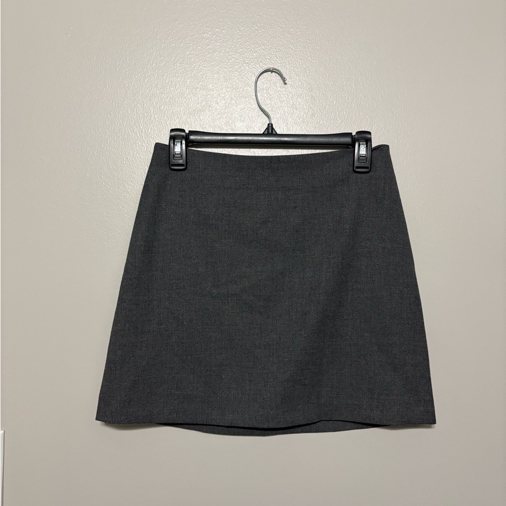 Wilfred Charcoal Mini Skirt